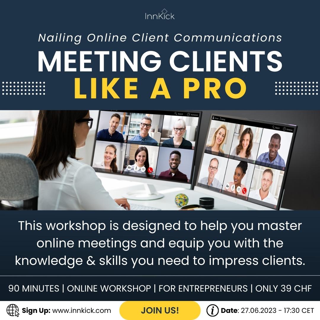 online meetings with clients