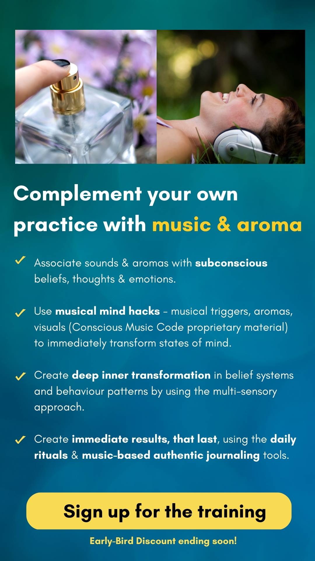practice with musci and aroma