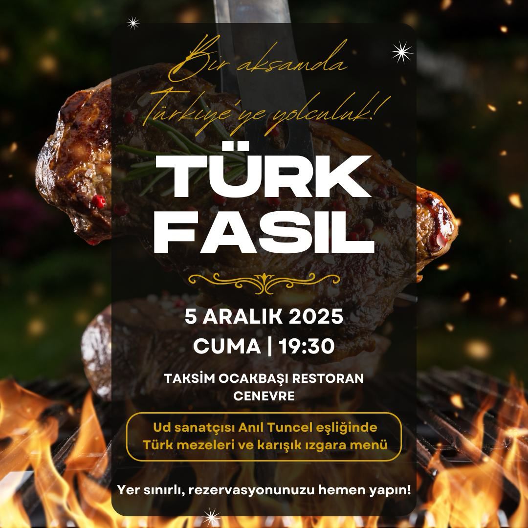 Cenevre’de Kültürel Bir Akşam: Türk Fasıl Gecesi