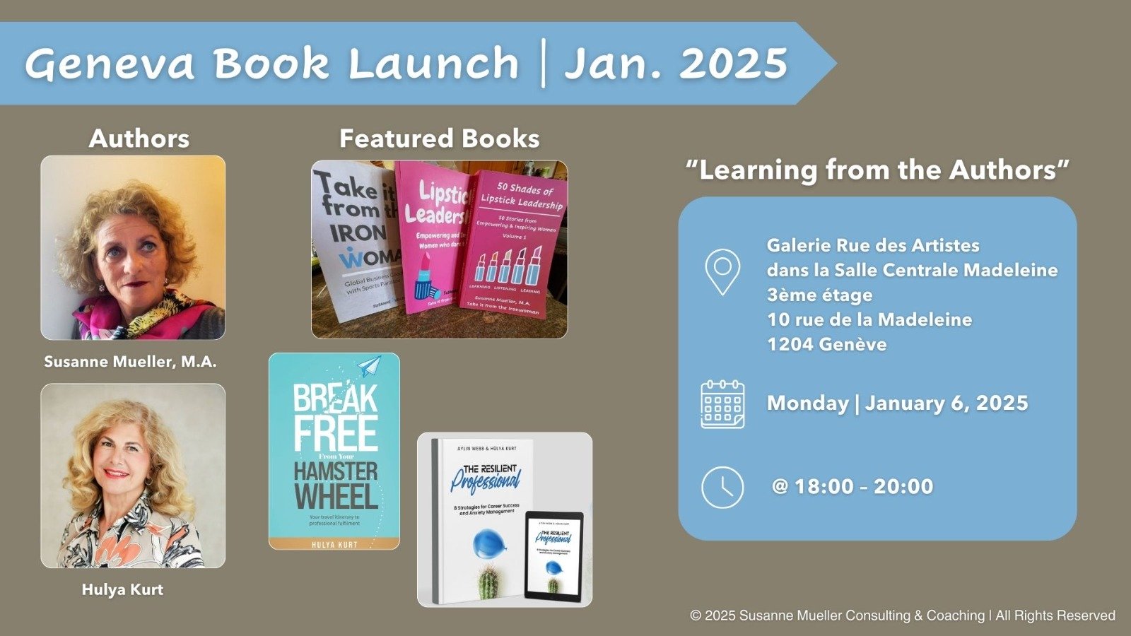 Geneva Book Launch: Learning from the Authors