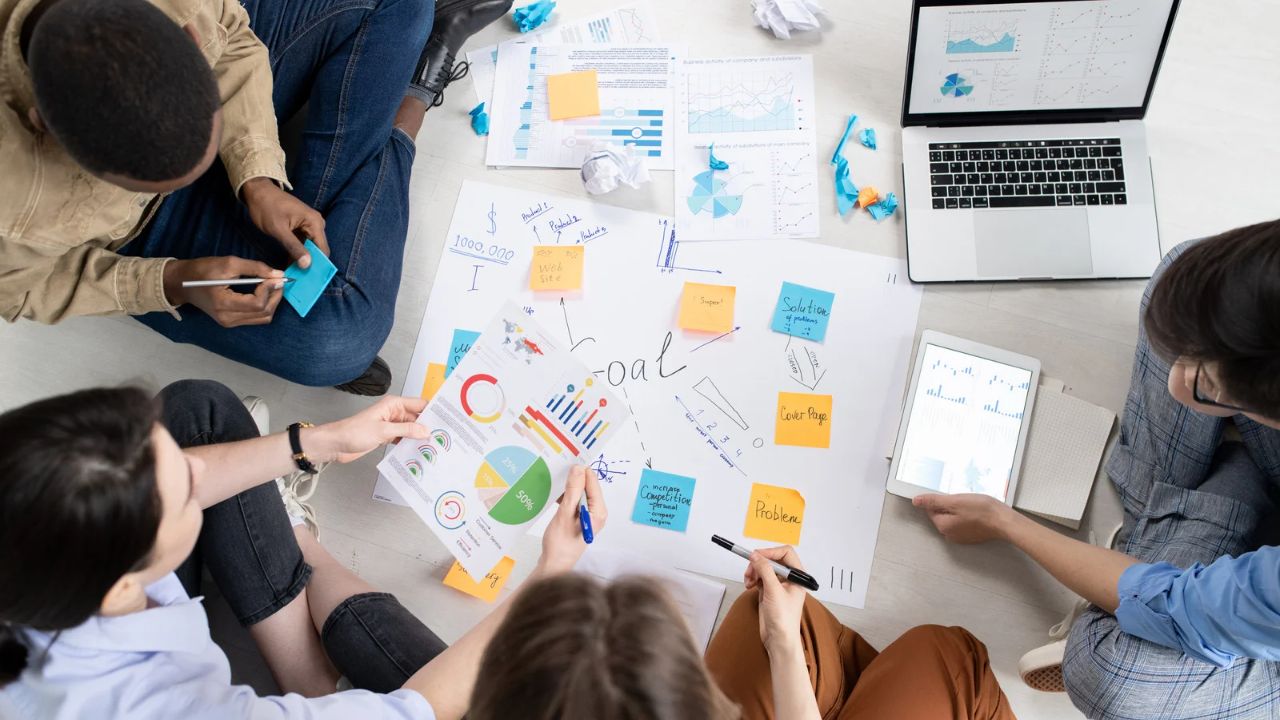 working on a project